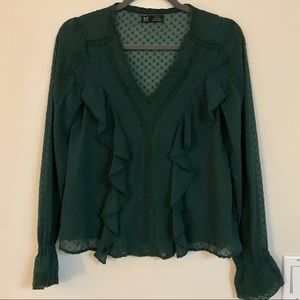 Zara Ruffle Blouse with Crotchet Details 🎄